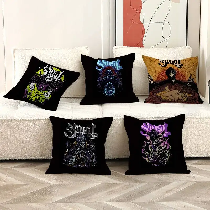 G-Ghost-Band Cushion Cover Pillow Cover Decor Pillowcase Printed Cushion Case for Couch