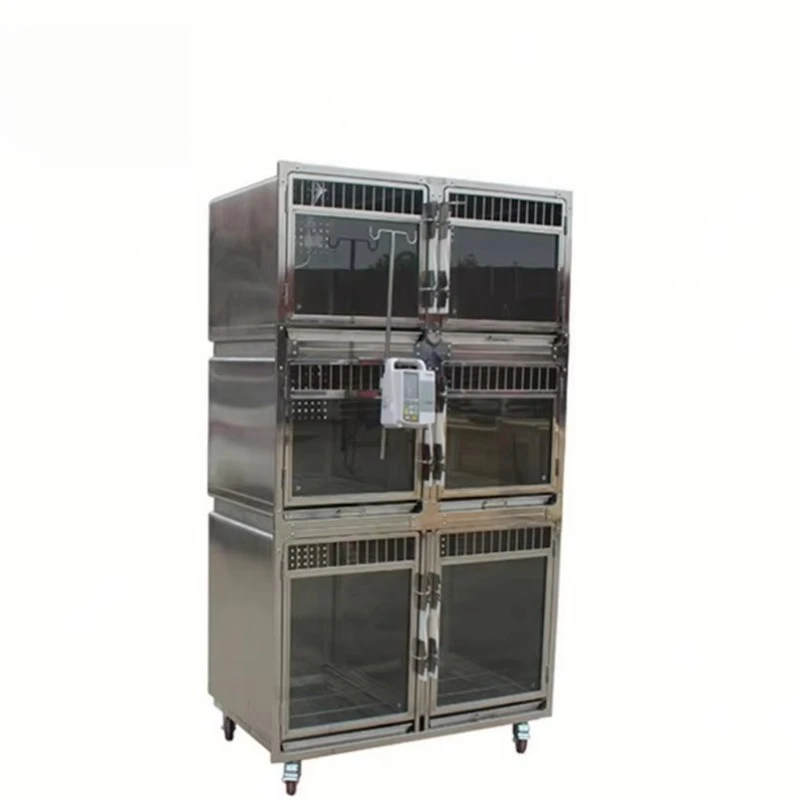 Stainless Steel Mental Large Dog Cat Pet Animal Cages Vet Clinic Cage