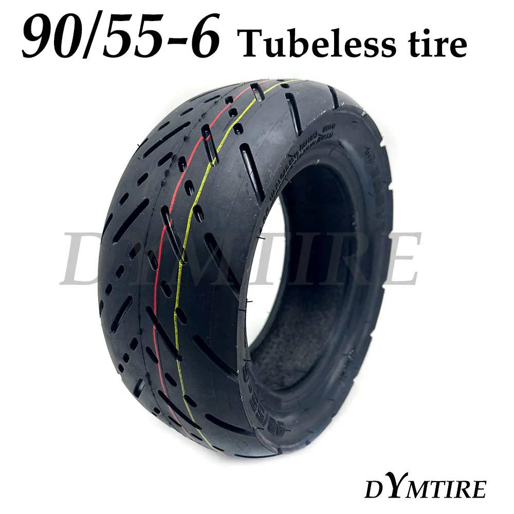 90/55-6 Tire Tubeless for Electric Scooter 10 Inch 80/60-6 80/65-6 Widened Wear-Resistant Road Vacuum Tyre