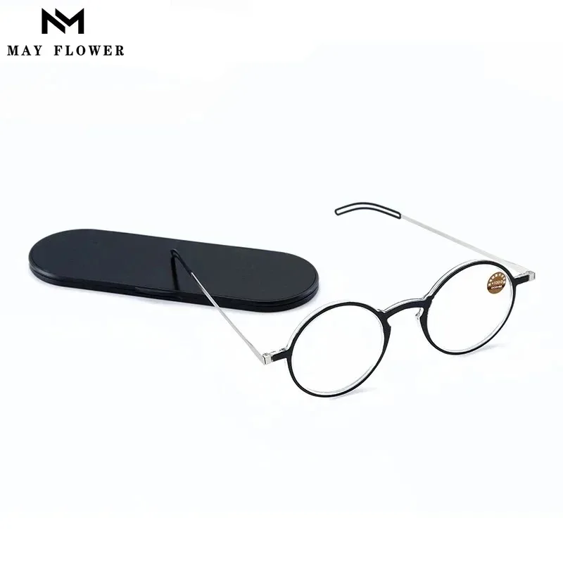 Blau Licht Lesebrille Männer Computer Leser Anti Glare Metall Rahmen Platz Tr90 Brille Brillen Mit Telefon Magnetische