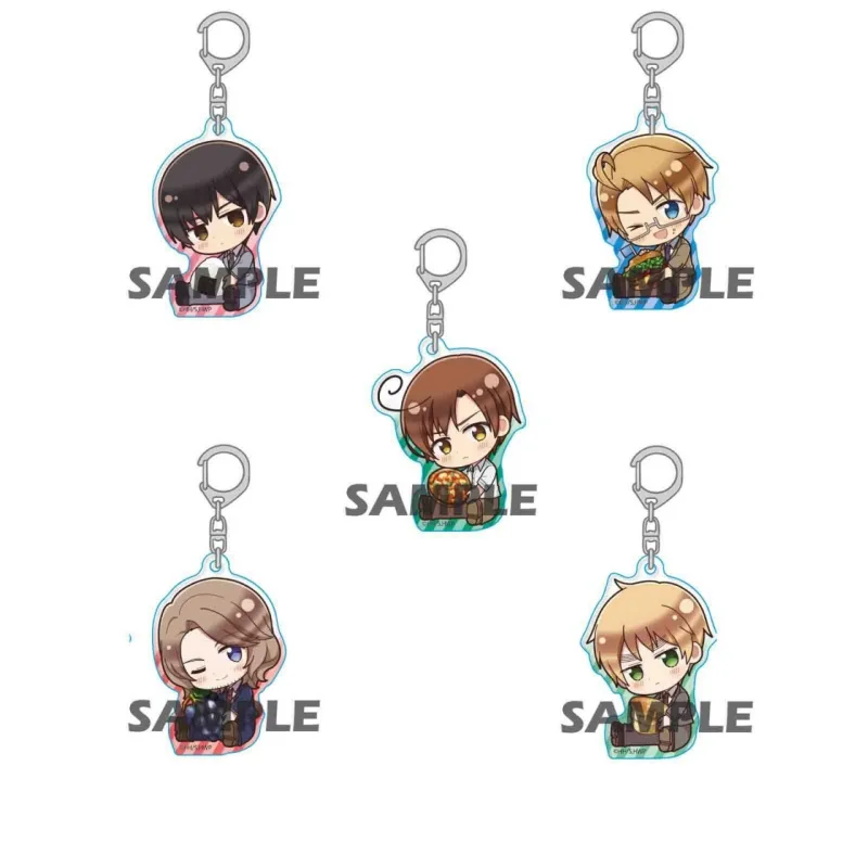 

Anime Hetalia Axis Powers Acrylic Keychain Arthur Game Kirkland Keyrings Figure Model Plate Cosplay Toy for Gift Car Bag Pendant