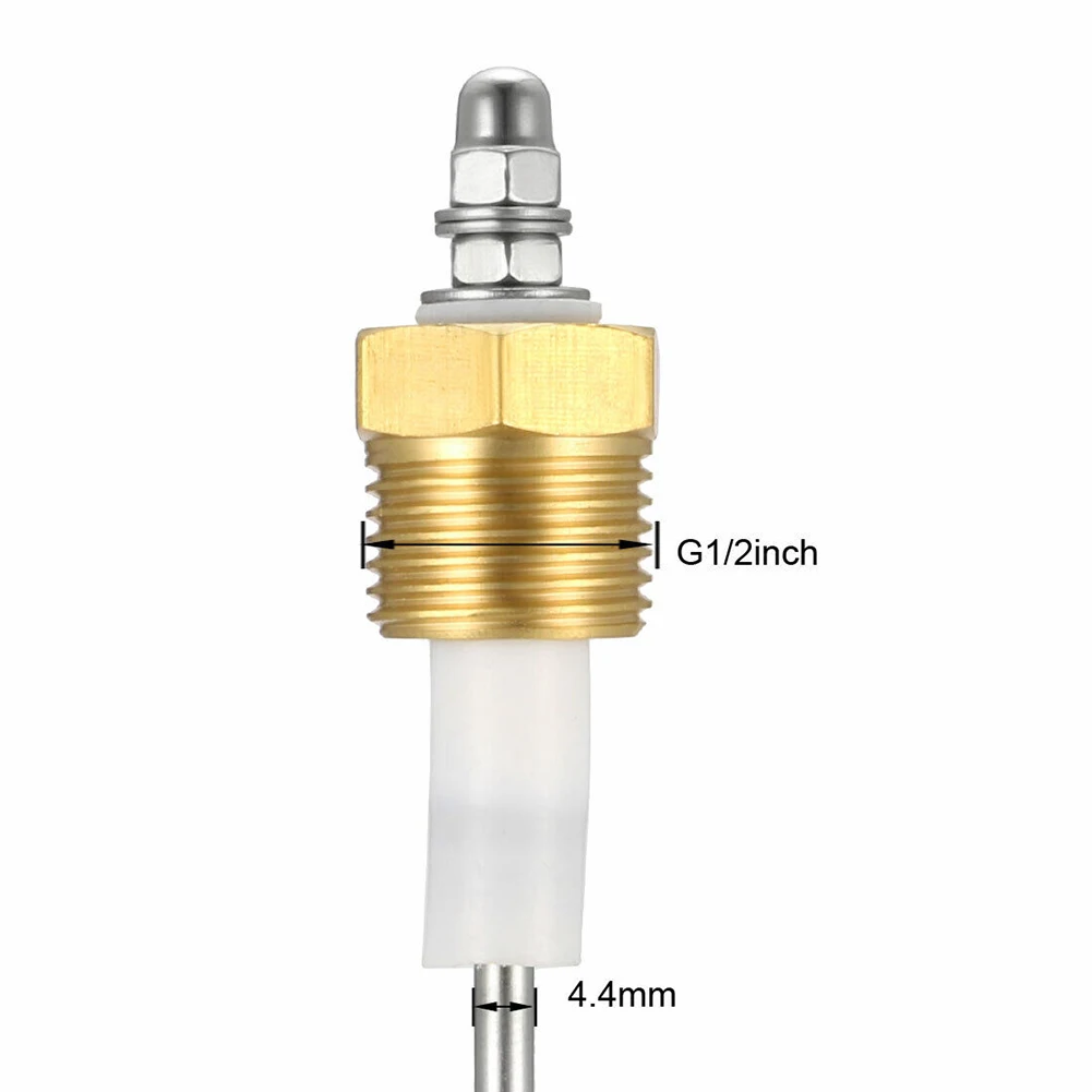 G1/2" Water Level Pin Liquid Indicator Electrode Probe 4.4x342mm F Steam Boiler Steam Boiler Water Level Needle Liquid Indicato