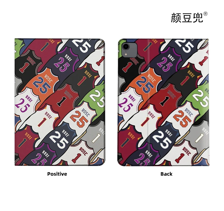 Rose number 1 and 25 Jersey Basketball For iPad Air 4 5 10.9 Mini 5 6 Cases Luxury Silicone For Pro 12.9 11 For iPad 10th Cases