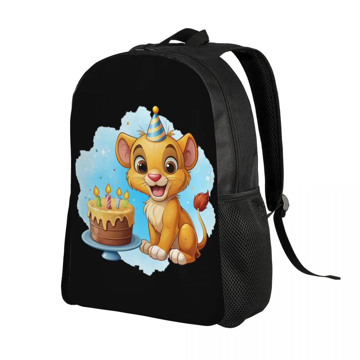 Custom The Lion King Simba Birthday Backpack Women Men Fashion Bookbag for College School Bags