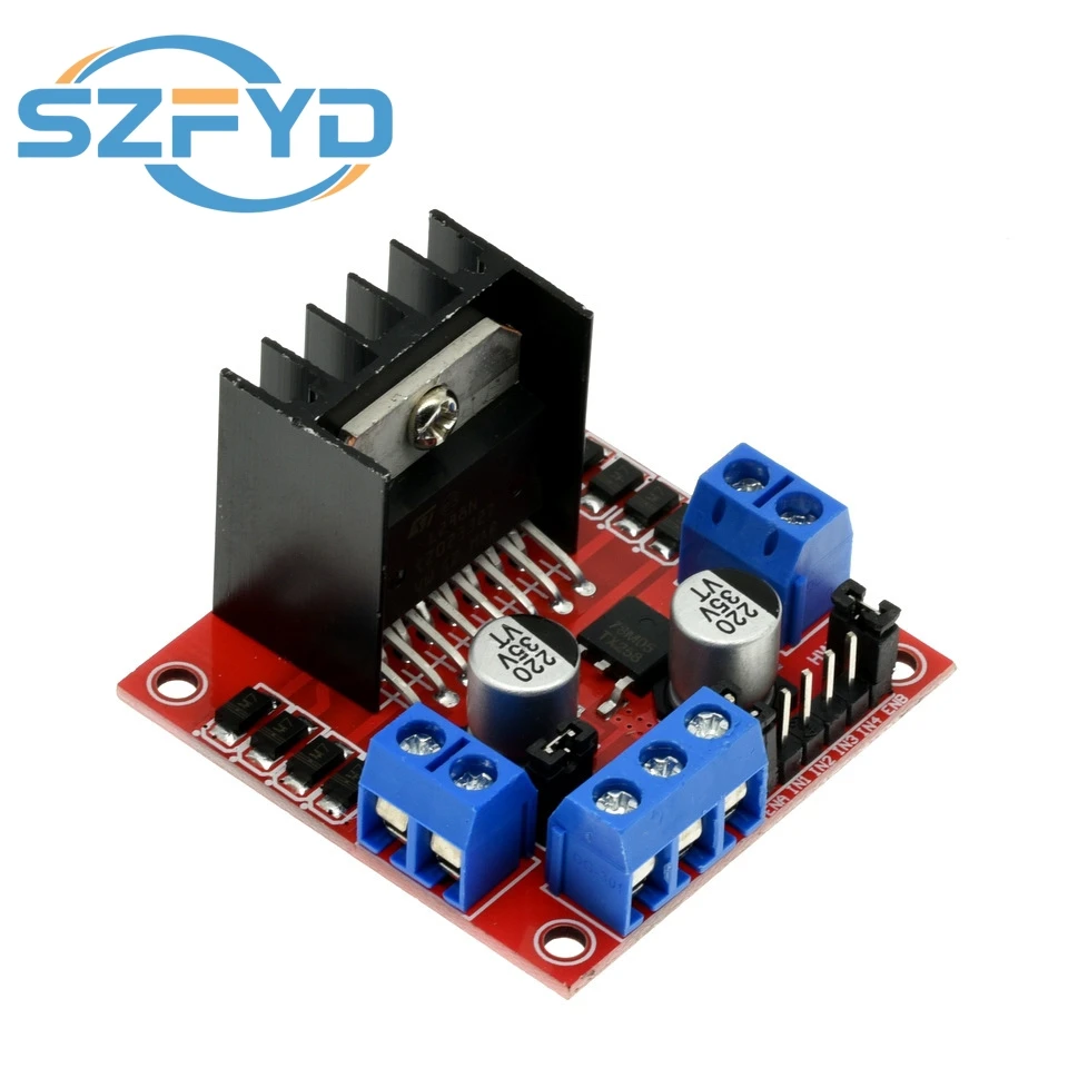 L298N DC Motor Driver Module L298N Stepper Motor Smart Car Robot Breadboard Peltier High Power L298 DC Motor Driver for Arduino