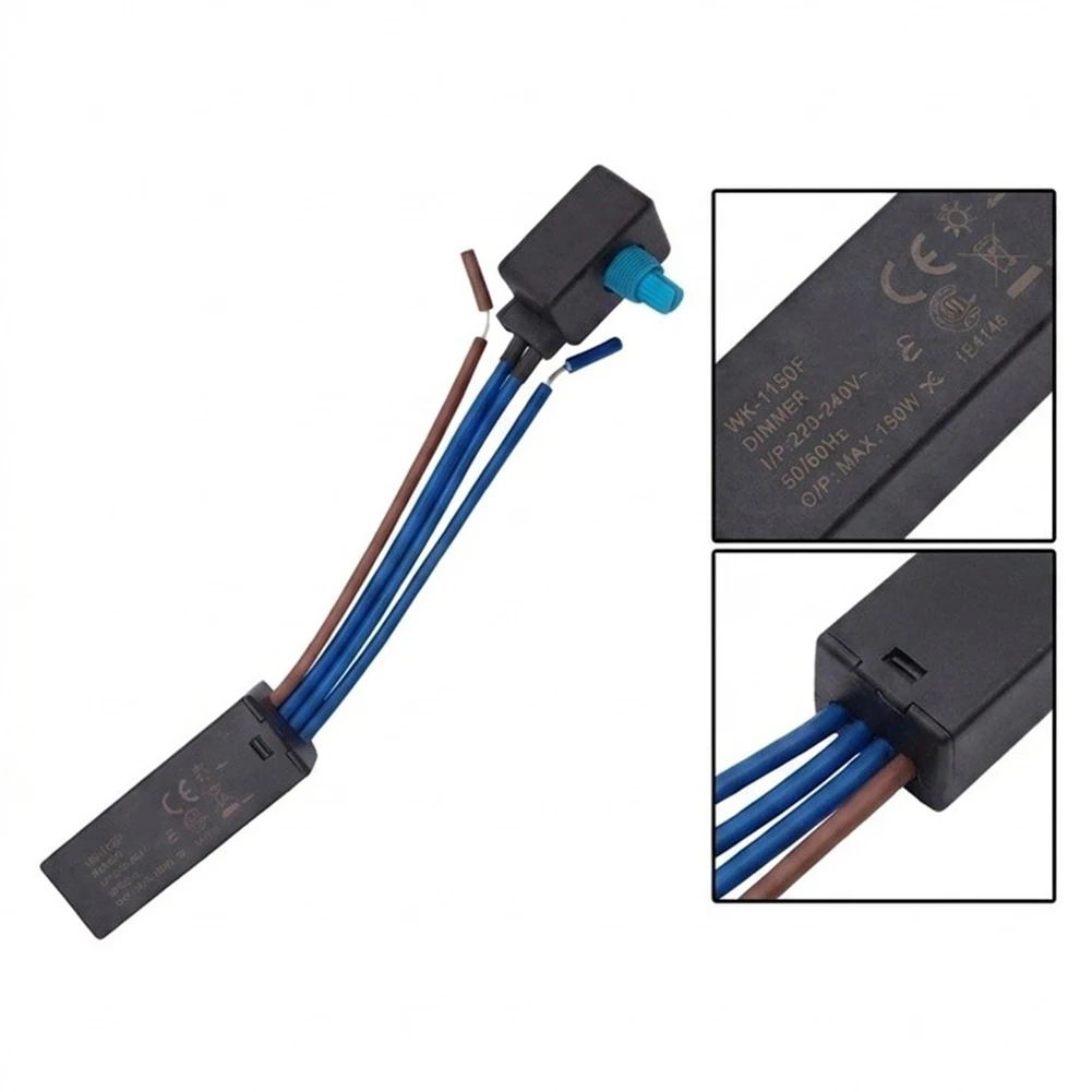 Rotary Dimmer Switch 220-240V AC 50/60Hz for LED Strip Controllers With 10000 Cycle Dimming Life and Overheat Safety