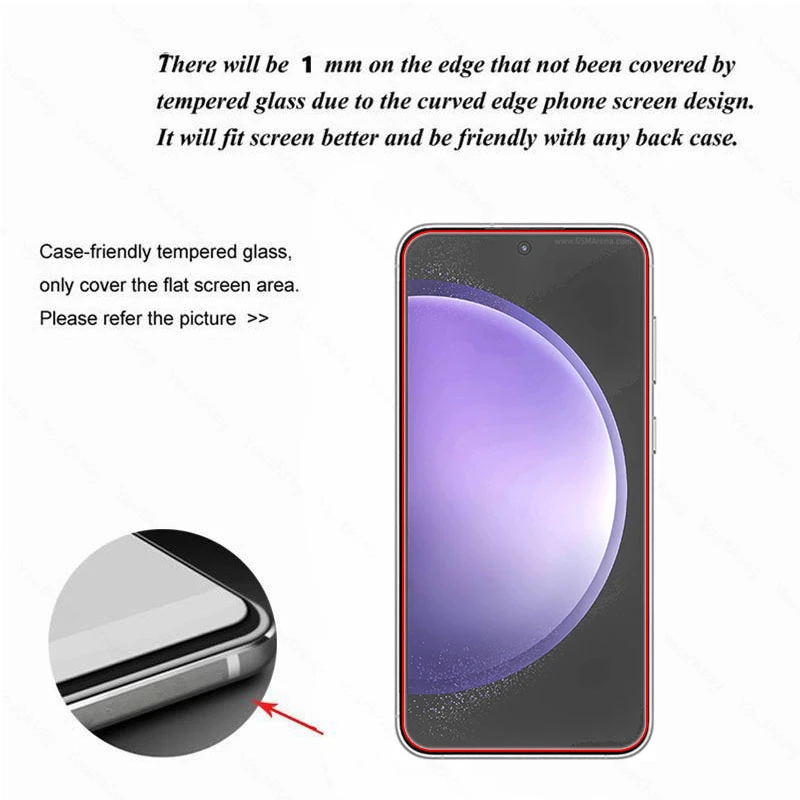 For Samsung Galaxy S23 FE Glass S23 FE Tempered Glass Screen Protector Flim 9D Camera Protect Flim Samsung S23 S21 S20 FE Glass