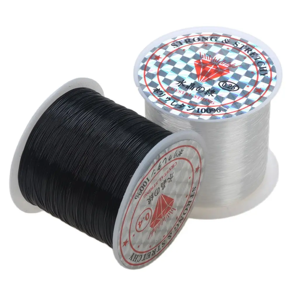 150-10Meter 0.2-0.8Mm Zwart Transparant Non-Stretch Sterke Vis Lijn Kraal Touw Nylon Draad string Voor Sieraden Maken Vinden