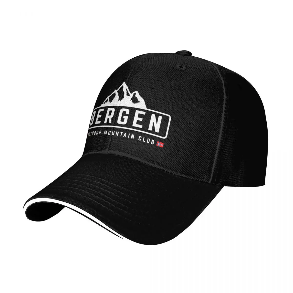 Bergen Outdoors Baseball Cap Strapback Dad Hat Six Panel Structured Crown Sun Protection UPF 50+