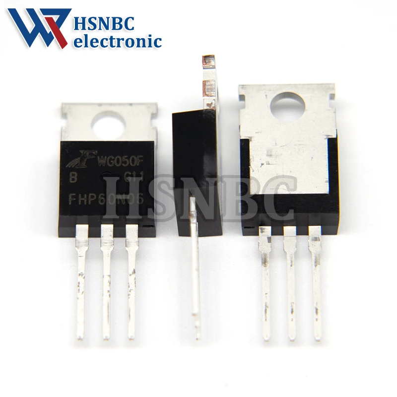 10PCS FHP60N06 60N06 FHP60N06B TO-220 60A 60V N-channel Power MOSFET Transistor 100% New Original
