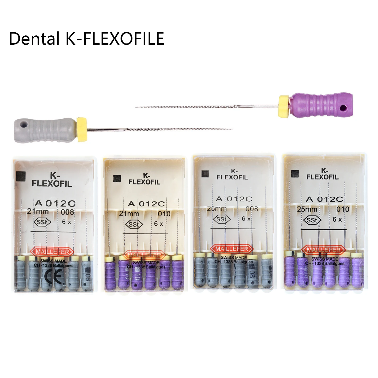 

30 Pcs Dental K-FLEXOFILE Files Stainless Stee Root Canal K Files Minimal Ledging Endodontics Dental Endo Files 21mm/25mm