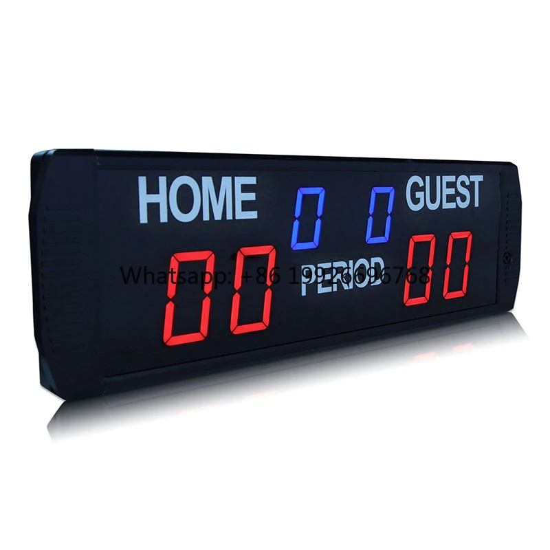 

Indoor Ball Games Scoring Digital LED Scoreboard Electronic Score Keeper Board for Basketball Tennis Padel with Remote Control