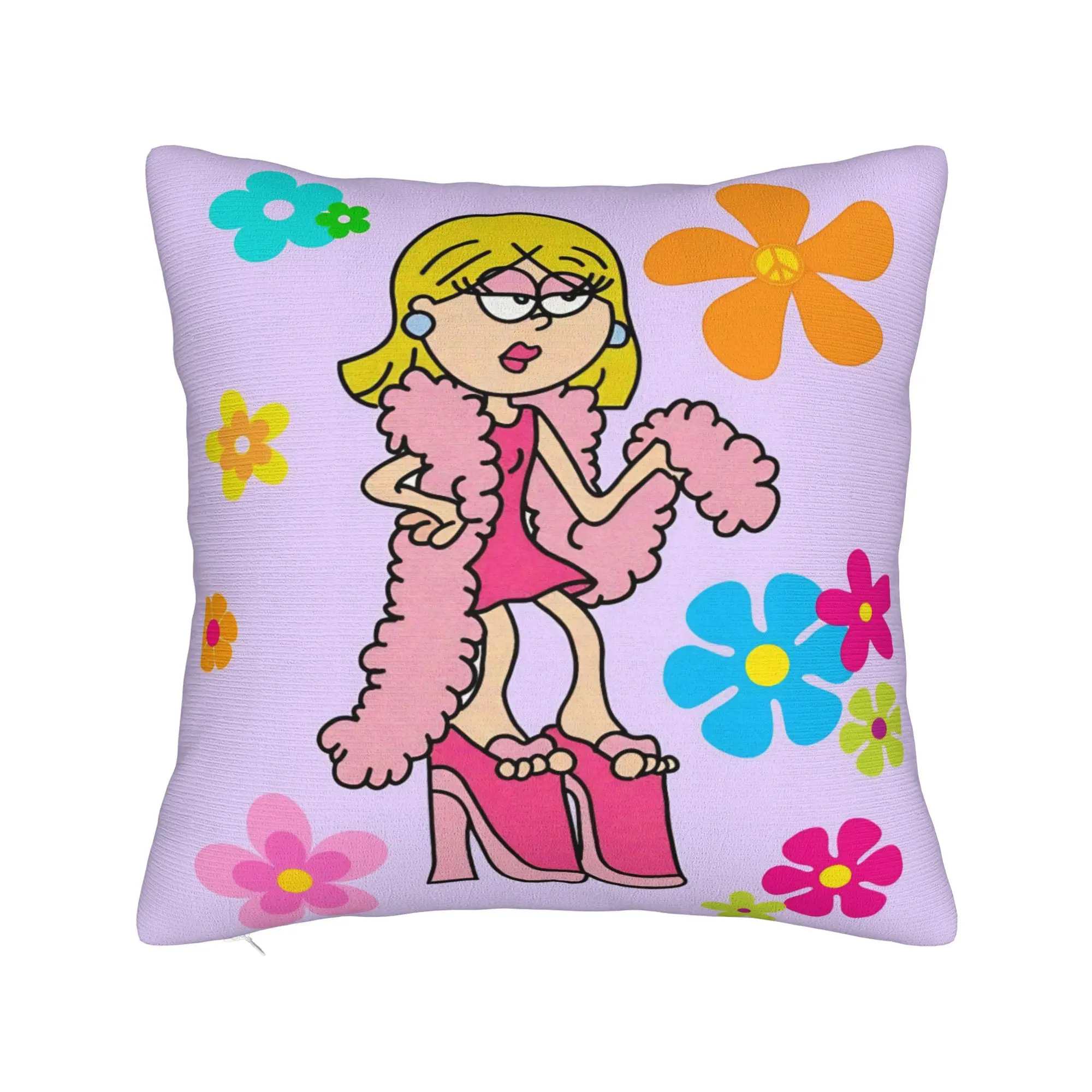 Lizzies Lovely Flower McGuires Square Pillow Case  Cushion Cover Funny Zipper Decorative Pillowcase for Home 45*45cm
