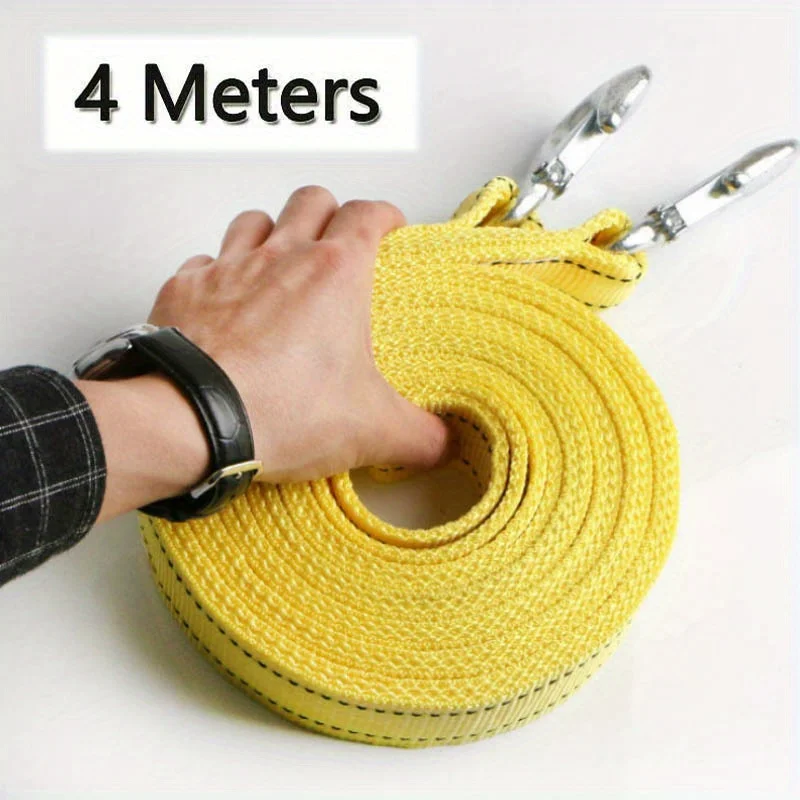1 Stück 3M/4M Auto-Abschleppseil Schwerlast Zugseil 3 Tonnen/5 Tonnen mit Haken Anhängerseil Pannenhilfe Autozubehör Abschleppseil Auto Abschleppseil Schweres Zugseil Auto Seil mit Haken Abschleppseil mit Haken – Detail 9