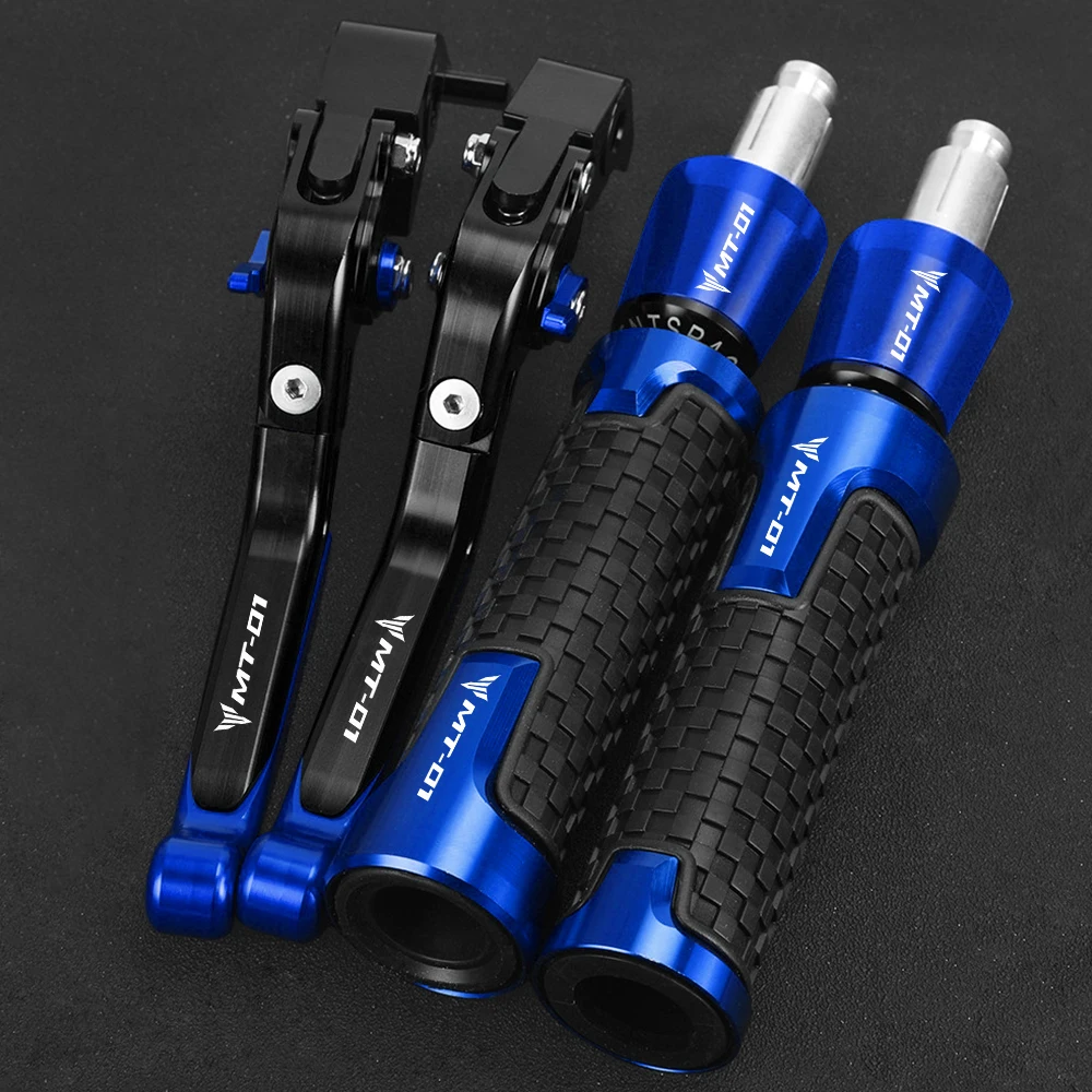 

Motorcycle Brake Clutch Levers 7/8'' 22mm Handlebar grips Handle ends For YAMAHA MT01 MT 01 MT-01 2009 2008 2007 2006 2005 2004