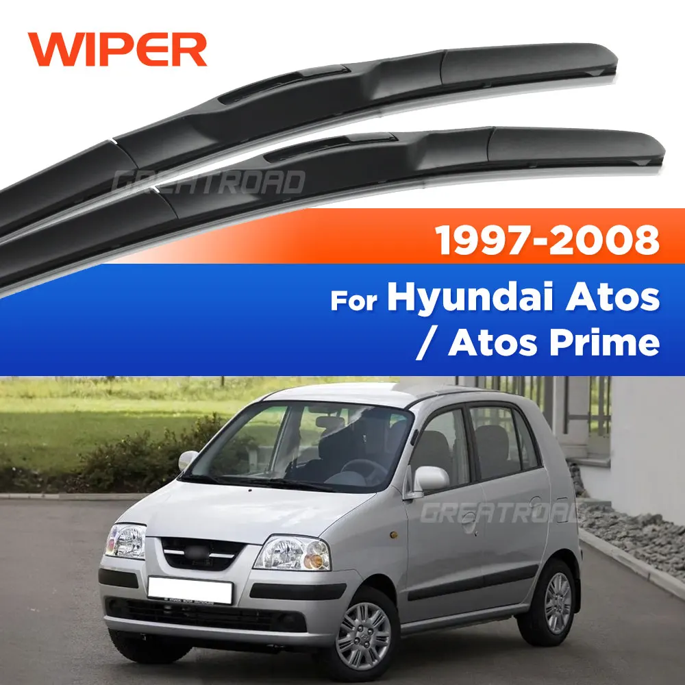 

For Hyundai Atos / Atos Prime 1997-2008 1998 1999 2000 2001 Wiper Front Wiper Blades Windshield Windscreen Window Brush 20"+16"