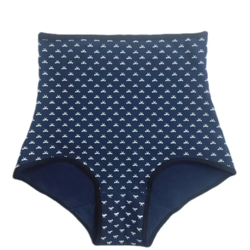 Women Underwear Printed High Waist Plus Size Skin-Friendly Breathable Quick Dry Panties Comfortable Soft Cotton Briefs Lingerie