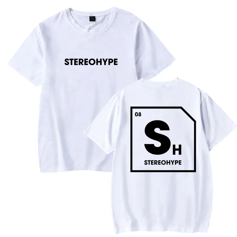 2023 James Hype Stereohype T-Shirt Crewneck Short Sleeve Tee Men Women's Tshirt Hip Hop Clothes