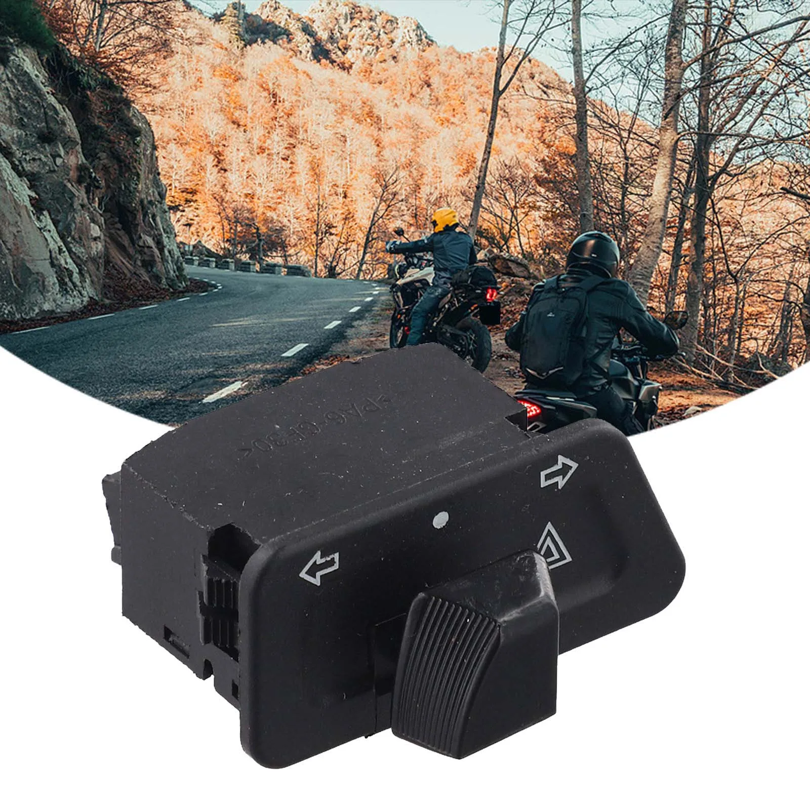 Turn Signal Switch Replacement Kit for Motorcycles Designed for 5061-B For flash Switch Integration Without Rewiring Needed