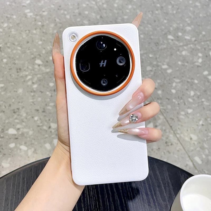 Fashion Phone Case For OPPO Find X9 Ultra Vegan Leather PC Hard Shell Protective Solid Color Back Cover