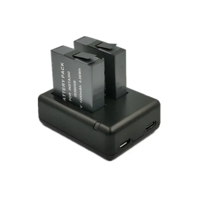 3.8V for IS 360XB ONE X Replacement Battery and Dual Slot Charger for Insta360 ONE X Action Camera