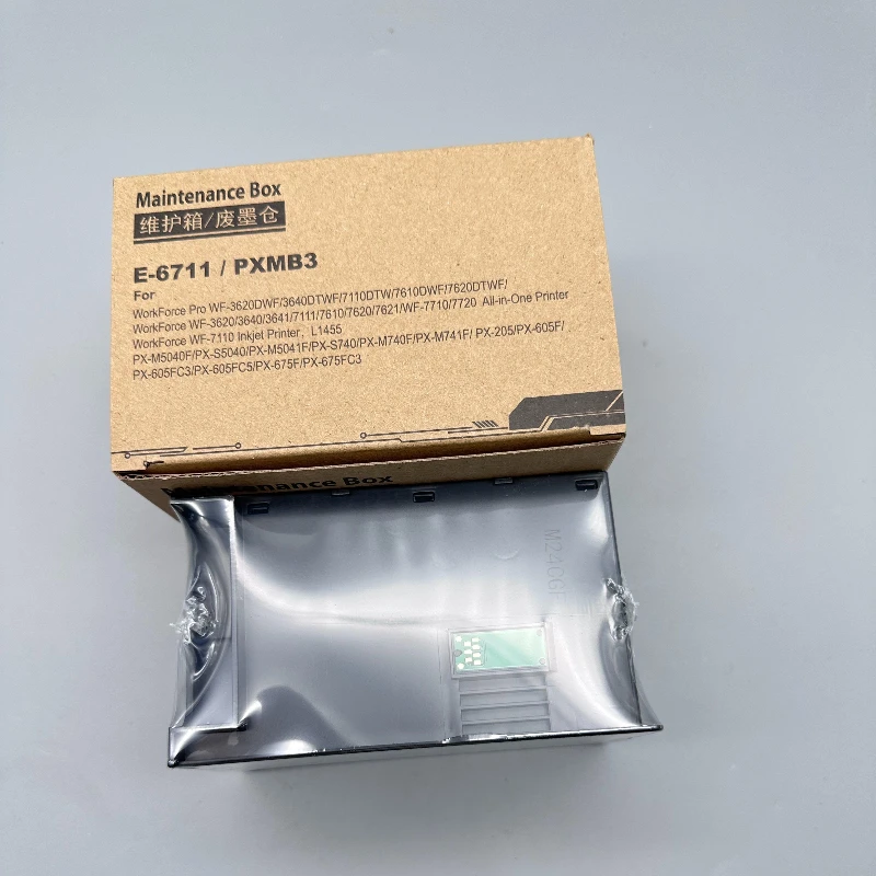 

5X T6711 L1455 Коробка для обслуживания чернил для EPSON WF 7610 7620 7720 7110 7210 7510 7615 7710 7715 3010 3520 3530 3540 3620 3640
