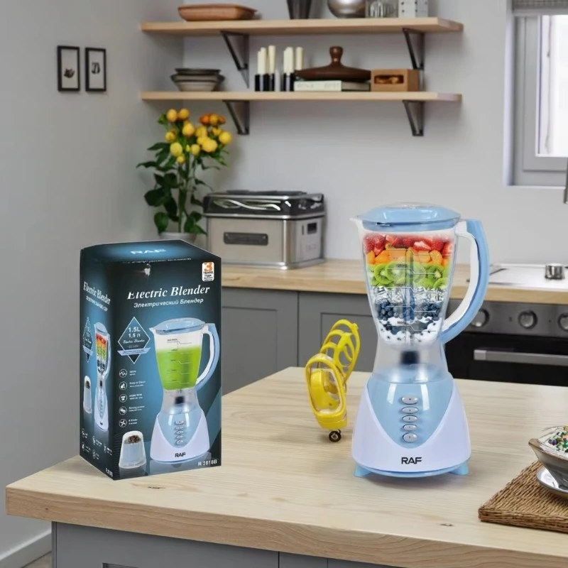 Portable 1.5L rechargeable electric mixer Multifunctional commercial mixer with button control for home and outdoor hotel use