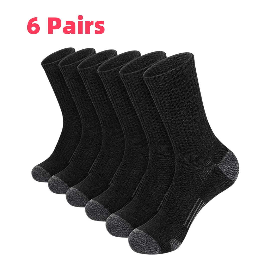 6 Pairs/Set Comfortable Soft Men's Sport Socks Suit In All Seasons