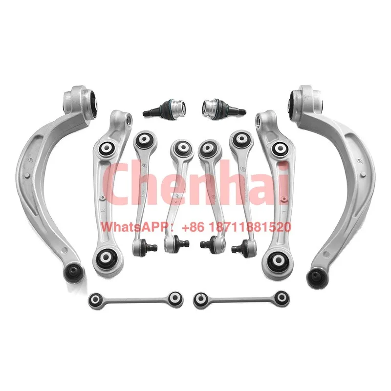 

Комплект верхних передних рычагов подвески для Audi A4 B8, A6 B9, C6, A8 (OE 8K0407505F, 8K0407693G, 4G0407689C)