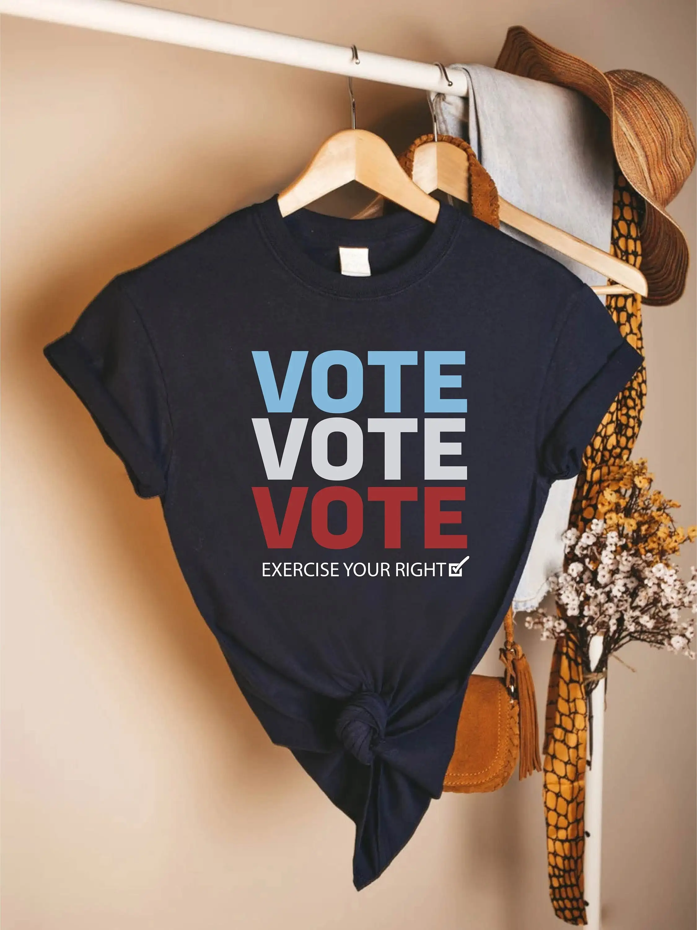 Vote T Shirt Election Politics Feminist Day Voter Registration Women