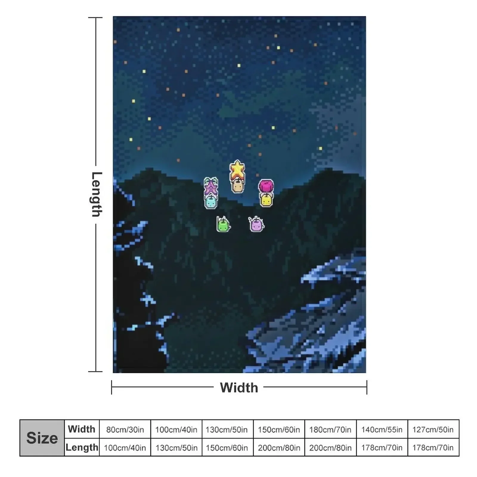 Junimos night sky Throw Blanket christmas gifts Custom Sofa Winter beds Blankets