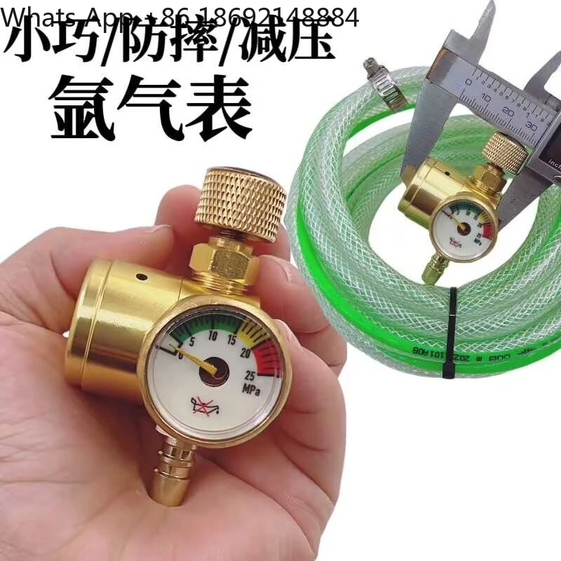 Argon meter throttle energy saving anti-drop anti-drop pressure reduction gauge without meter barrel Small seismic gauge