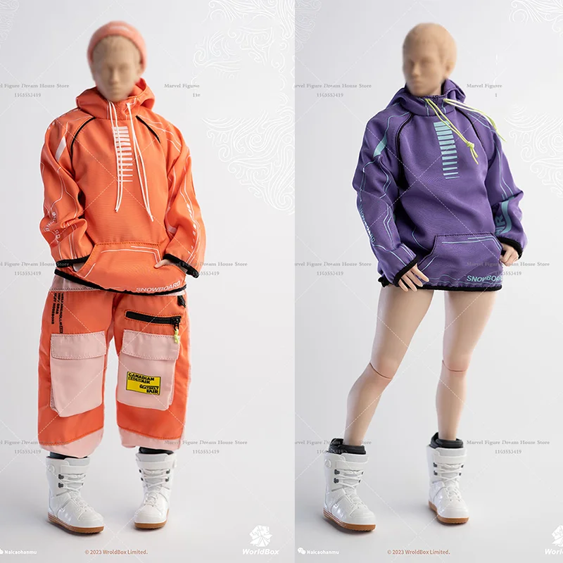 Worldbox CA011 1/6 Scale Female Clothes Orange/Purple Winter Ski Clothes Vitality Complete Set For 12-inch Action Figure Soldier