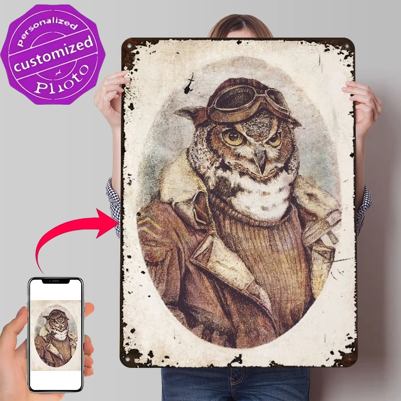 Ready for Take Off 3D Texture Metal Poster Customized Wall Art Retro Vintage Tinplate Signs for Office Decoration Gaming House