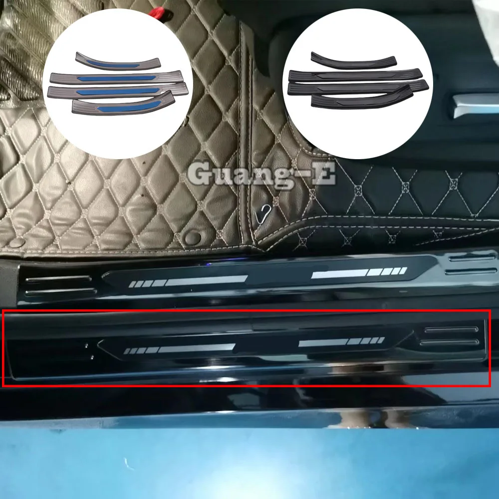 

Car Body Styling Cover Pedal Door Sill Scuff Plate Cover External Threshold 4PCs For Bmw X5 Xdrive G05 2019 2020 2021 2022 2023