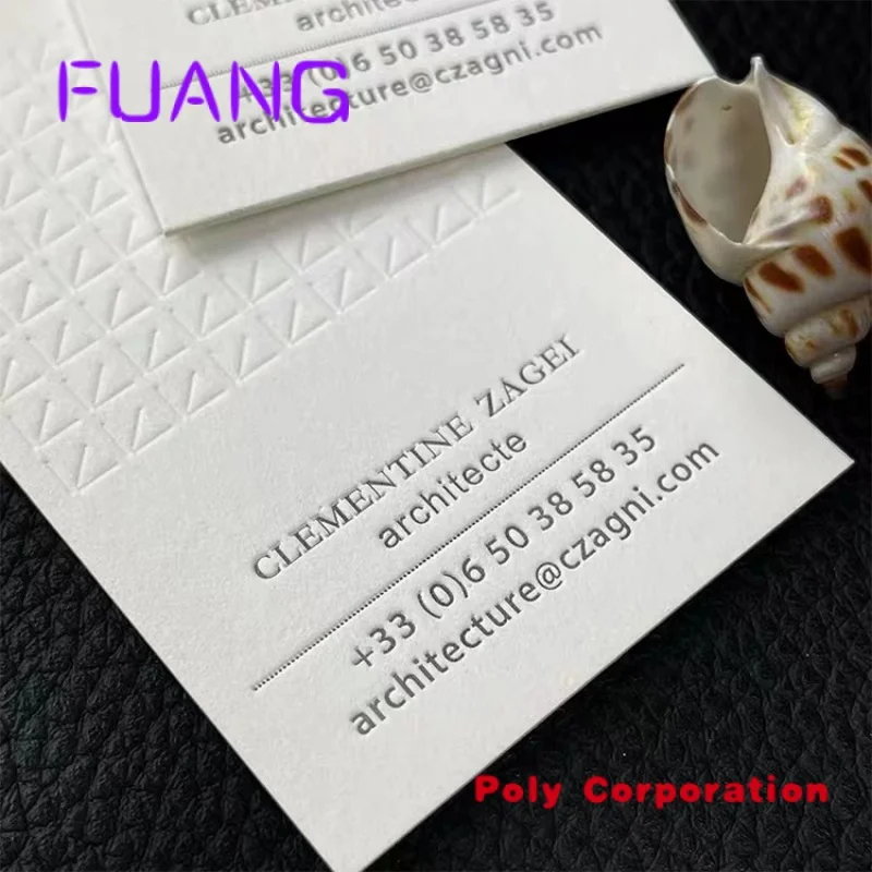 Custom  Free Sample Luxury Art Paper Business Card Custom Printing Embossed Name Business Card Printing With Logo