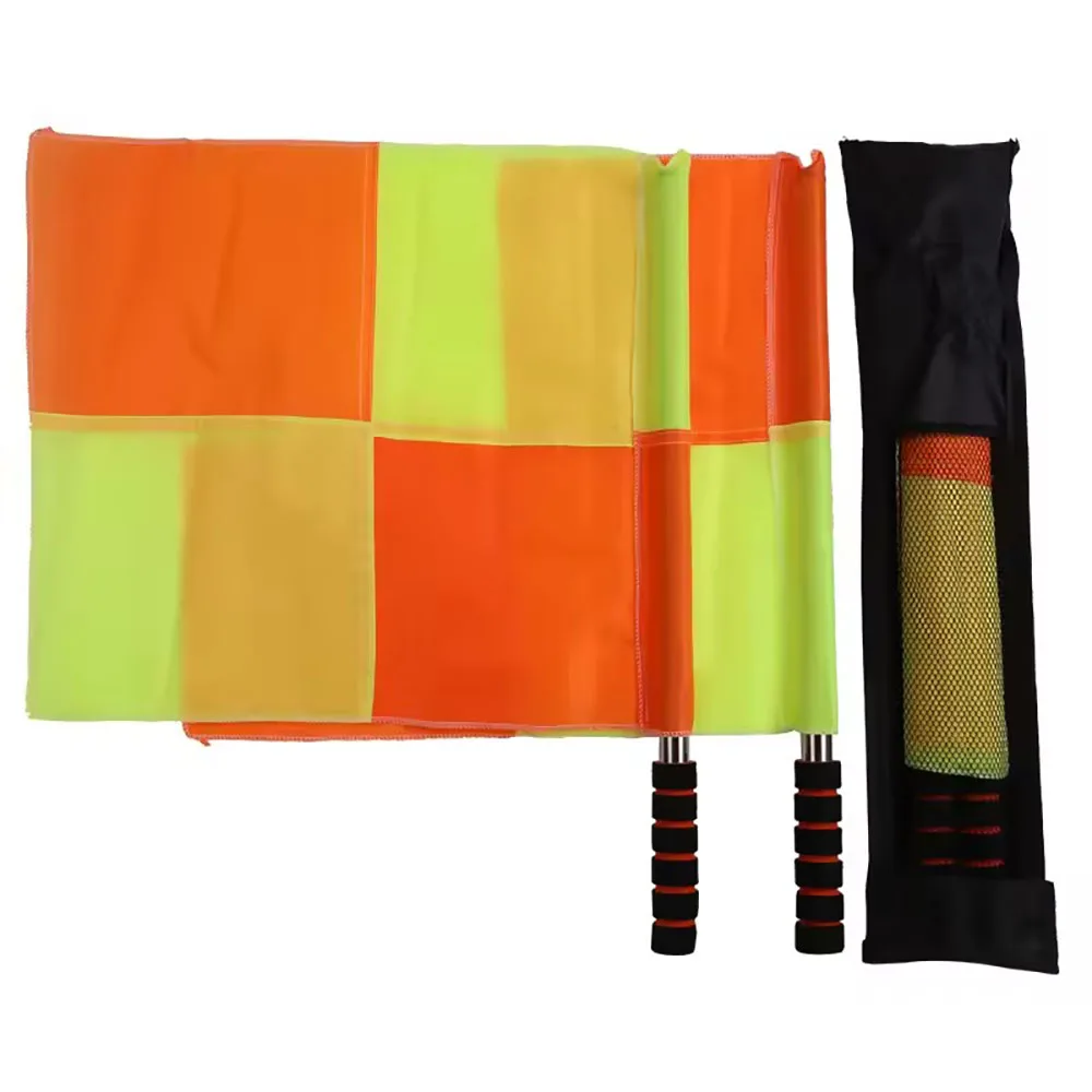 

World football referee flag, referee team, fair game set, sports match, football linesman, European flags