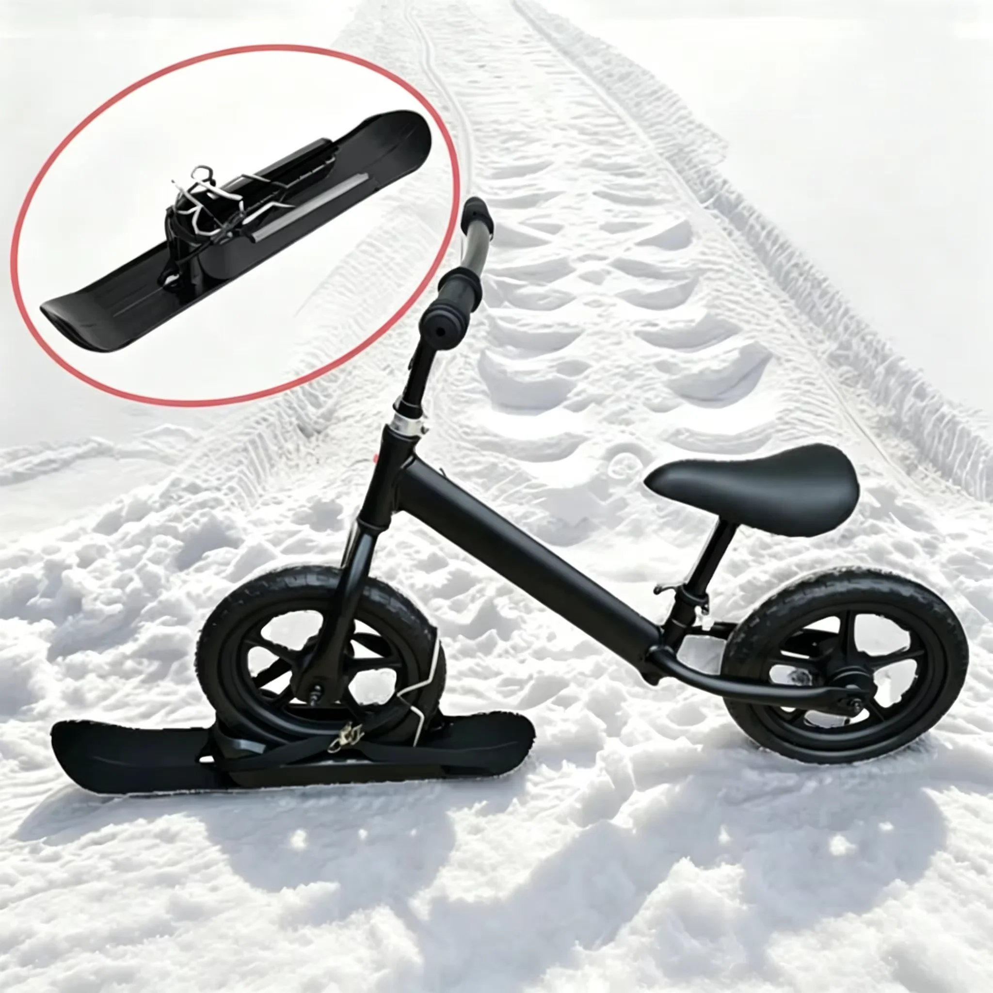 Wholesale Premium 2-in-1 Dual-Use Towable Sled Slide Kids' Outdoor Balance Bike Snowboard Snow Tube Durable Plastic Safety