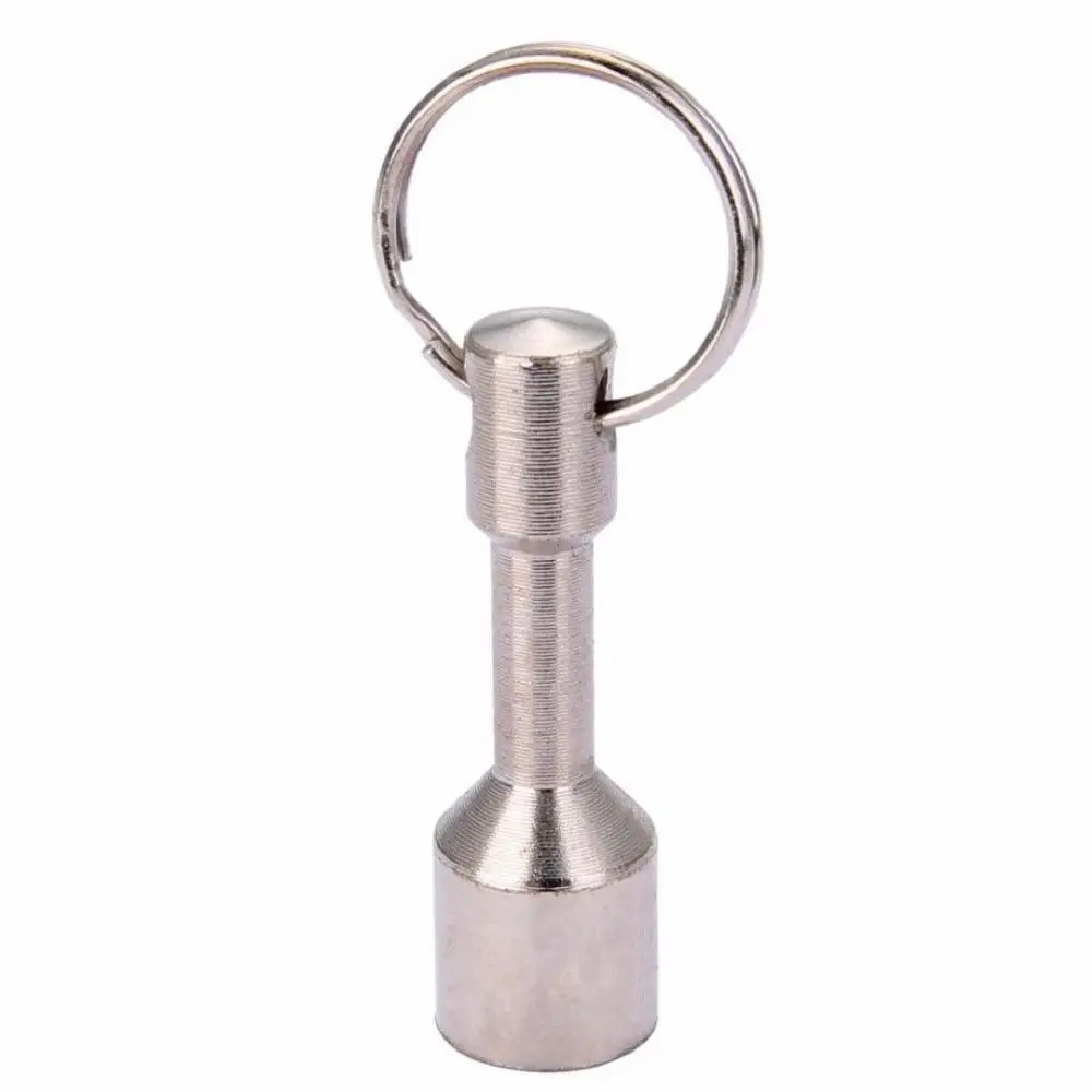 Super Strong Metal Magnet Keychain Split Ring Pocket Keyring Hanging Holder