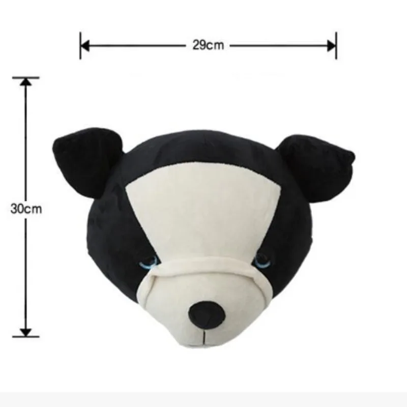 Kids Room Decoration 3D Animal Heads Akita Dog Head Wall Hanging Decor for Children Room Nursery Decoration Farmhouse Decor