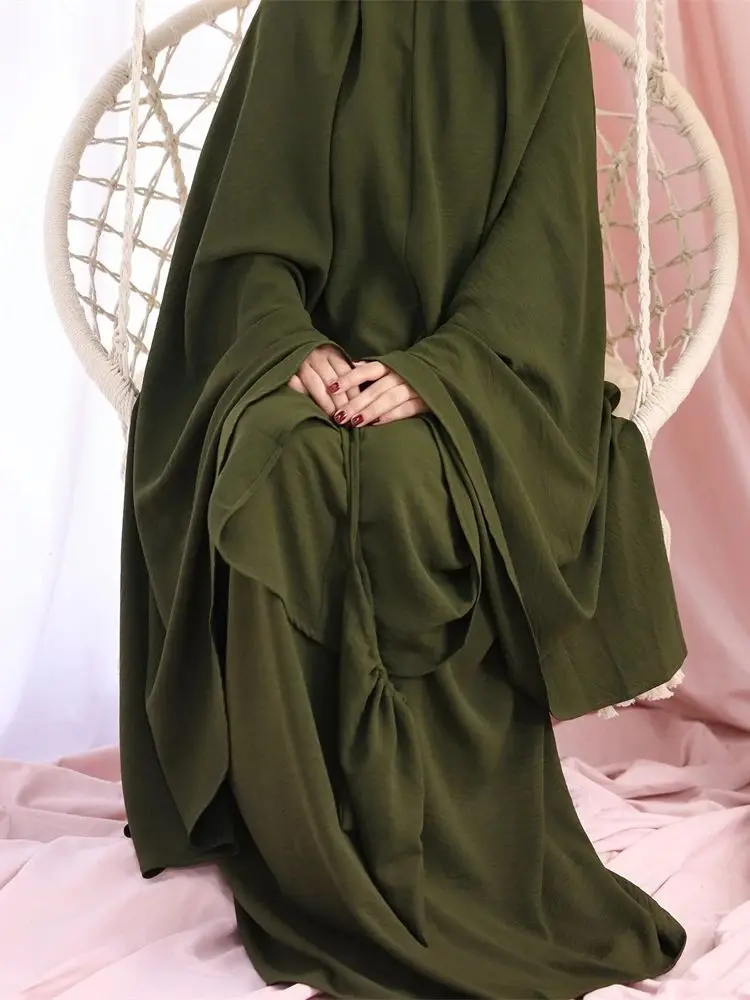 Vestido de Ramadán Khimar para mujer, Abaya de Arabia Saudita, Turquía, Islam, Hijab musulmán, ropa de oración, Kebaya