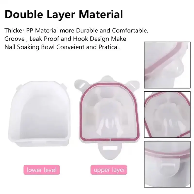 【Hete verkoop】 Nagellakremover Soak Bowl Nail Art Behandeling Gezondheidshulpmiddelen Duurzaam Geile verzorging Bubble Bowl