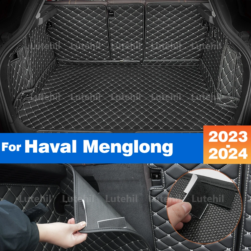 

Для Haval Menglong 2023 2024, автомобильный коврик для багажника с полным покрытием, автомобильный защитный коврик, грузовой вкладыш, аксессуары для интерьера