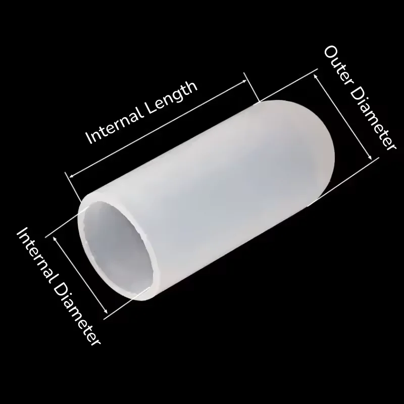 M0.5~M56 Silicone High-Temperature Resistant Protective Sleeve Screw Anti-collision Tube Cover Electroplated Rubber Dust Cap