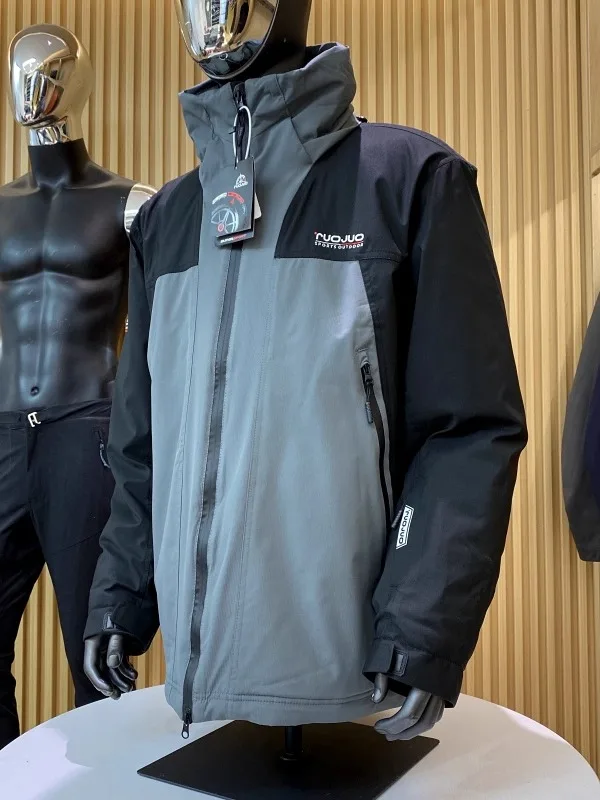

Nordic High Performance Outdoor Snowboarding Men's Cotton Jaet Thiened Warm Technological Waterproof All-Weather Coat