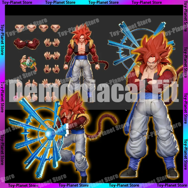 

New Demoniacal Fit SSJ4 Gogeta Dragon Ball Action Figure 3.0 Figures Super Saiyan 4 Gogeta Figurine SHF SSJ4 Gogeta Toy