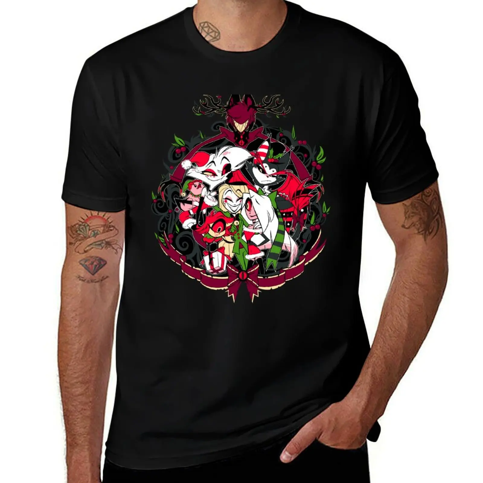 

Hazbin Hotel Christmas T-Shirt luxury t-shirt hippie clothes funny t shirts men