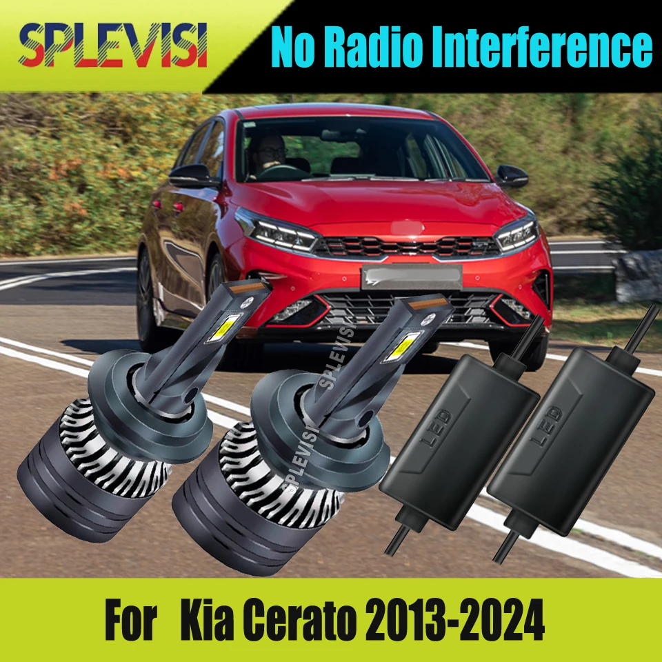

LED H7 Headlamp Bulbs no dark spots and without blinding incoming conductors For Kia Cerato 2013 2014 2015 2016 2017 2018-2024