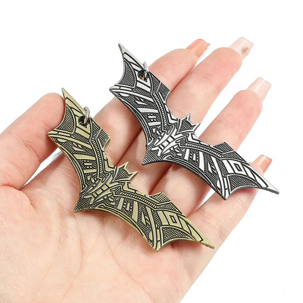 Super Hero Bat Keyrings Car Pendant Keychain Anime Movies Bat Pendant Keychain Kids Birthday Gifts