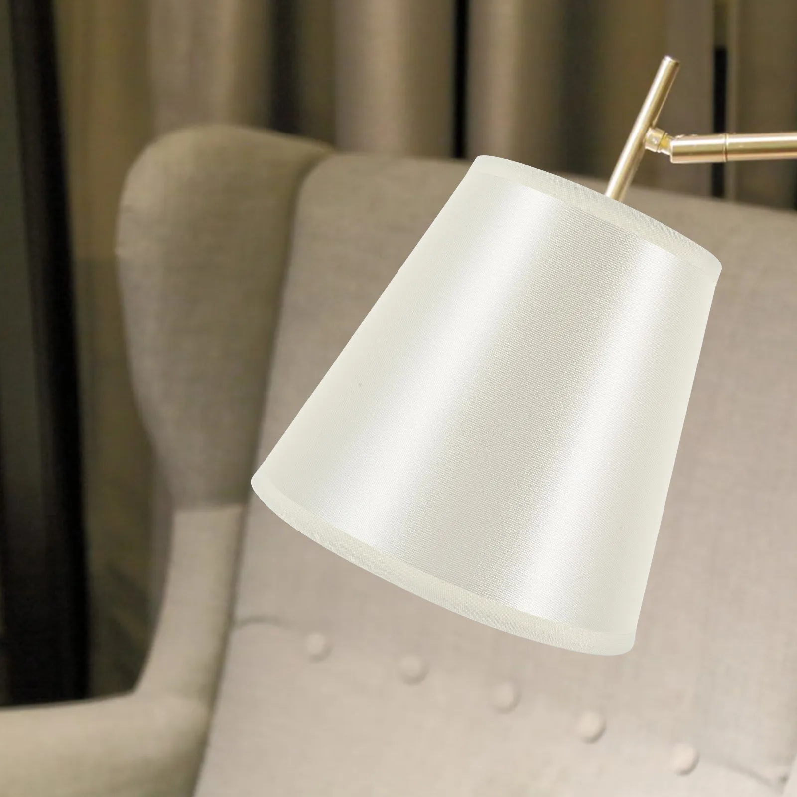 

Тканевый абажур на прищепке для настольных, напольных и прикроватных светильников, мягкий декоративный абажур на прищепке